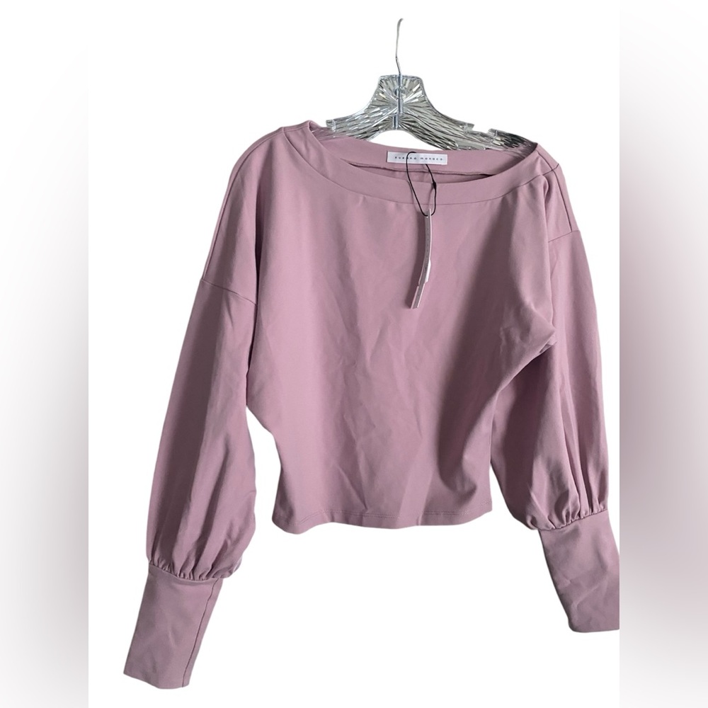 Susana Monaco M Puffed sleeved top NWT